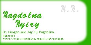 magdolna nyiry business card